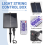 1200mAh Solar Panel Control Box Kits Lithium Battery 8