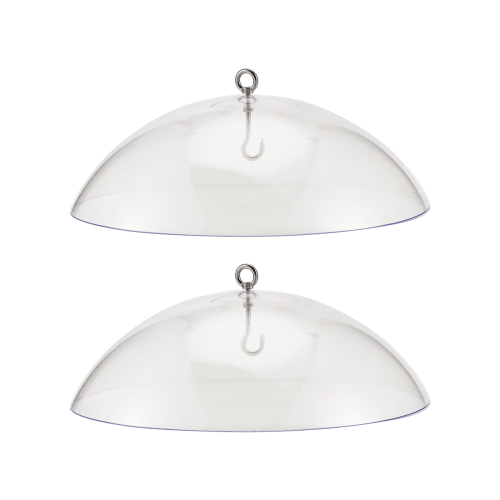 2 Pack Bird Feeders Protective Cover,Dome Dome 2