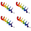 4X Spiral Wind Spinner for Yard Garden, Outdoor Camping (Rainbow) 3
