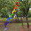 4X Spiral Wind Spinner for Yard Garden, Outdoor Camping (Rainbow) 9