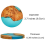 4 Pack Wooden Coasters with Epoxy Resin, Bar Coaster 3