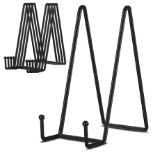 8 Inch 5 Pack Black Metal Display Stands Plate Stand Holder