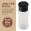 50Pcs Plastic Spice Jars with Shaker Lids Containers Black 5