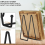 8 Inch 5 Pack Black Metal Display Stands Plate Stand Holder 4