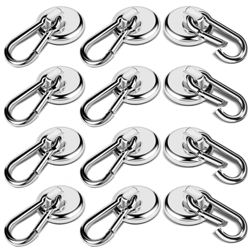 Magnetic Hooks,60LBS Heavy Duty Magnet Hooks Strong Neodymium Magnets