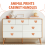 15Pcs Furniture Knobs,Wooden Drawer Knobs 10
