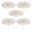 5PCS Paper Parasol 60Cm Beach Umbrella White 1