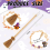 14PCS Witch Broom Stick Pencils Halloween Wizard Wand 4