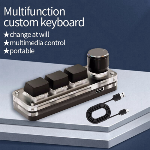 Macropad Gaming Custom Programming Knob Keypads 3 Keys for Photoshop 2