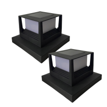 2PCS Solar Light Fence Gate Pillar Head LED Lamp Villa Column