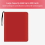9-Pocket Card Collection Binder,Red 5