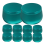 12Pcs Small Storage Box with Lid Candle Making Tins Sealed Cans Green 2