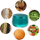 12Pcs Small Storage Box with Lid Candle Making Tins Sealed Cans Green 3