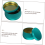 12Pcs Small Storage Box with Lid Candle Making Tins Sealed Cans Green 8