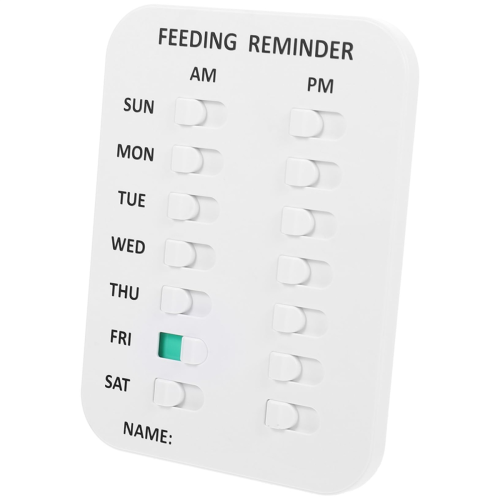 Dog Feeding Reminder, Magnetic OR Double Sided Adhesive Application 1