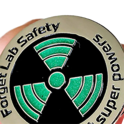 Science Enamel Pin - Glow in the Dark Forget Lab Safety Funny 2
