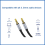 AUX Audio Cable 3.5mm Male to Car 1M 8
