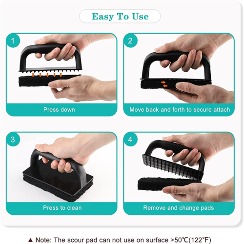 Griddle Cleaning Kit Flat Top Scouring Pads 2