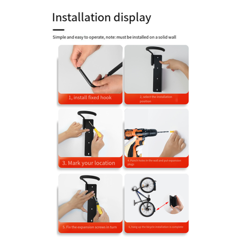 Bike Wall Mount Garage Mount, Swivel Rack, Holder 2