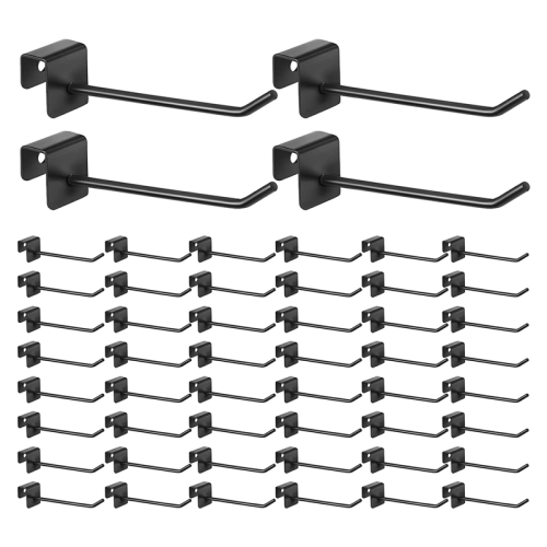 48 Pcs Gridwall Hooks 4 Inch Panel Hanger Square Tube 1