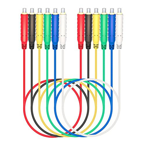 6PCS Magnetic Test Leads Silicone Jumper Wires 30V AC5A 3.3FT