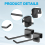 48 Pcs Gridwall Hooks 4 Inch Panel Hanger Square Tube 5