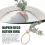 Napkin Rings Set Of 12 Rustic Eucalyptus Wooden 9