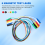 6PCS Magnetic Test Leads Silicone Jumper Wires 30V AC5A 3.3FT 10