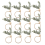 Napkin Rings Set Of 12 Rustic Eucalyptus Wooden 2
