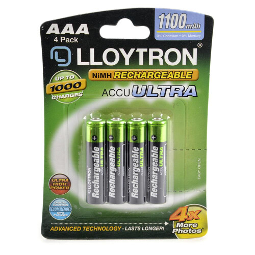 A2Z NiMH Rechargeable Accu Ultra Battery 1100mAh 2