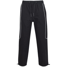 (5-6 Years, Black) Girls Cargo Elasticated Waist Drawstring Trousers