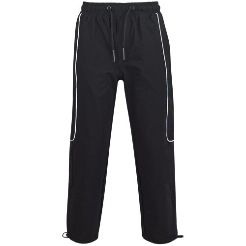 (9-10 Years, Black) Girls Cargo Elasticated Waist Drawstring Trousers 1
