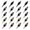20Pieces Blank Bottle Stopper with Threaded Post for Wood Turning DIY 4