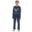 (9-10 Years, Navy) Boys T Rex PJS Children 2 Piece Comfortable Set 1