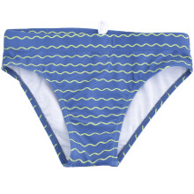 (11-12 Years, Waves) Boys Beach Swim Briefs Trunks Quick Dry Swimwear