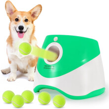Automatic Ball Launcher for Dogs, Automatic Tennis Ball Thrower Dog Interactive Fetch Toy