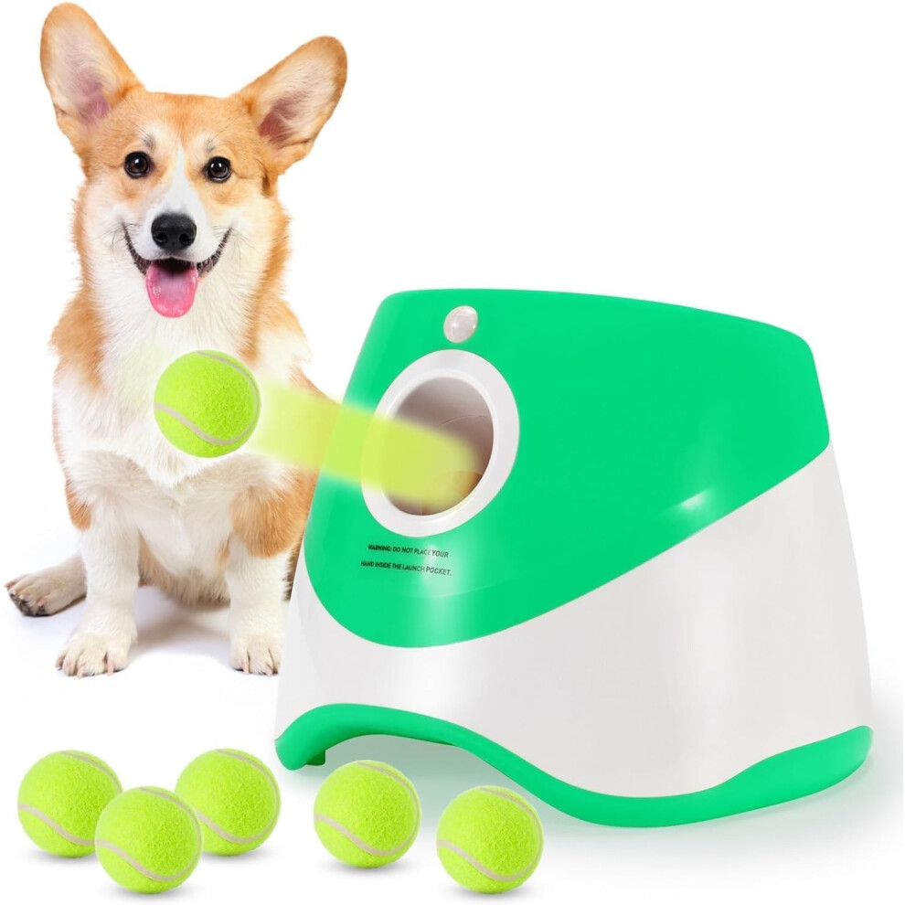 Automatic Ball Launcher for Dogs, Automatic Tennis Ball Thrower Dog Interactive Fetch Toy