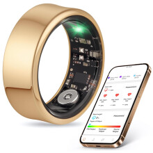 Smart Ring for Fitness & Health Tracking,Heart Rate/Blood Oxygen Monitor, 5ATM Ref：TxR