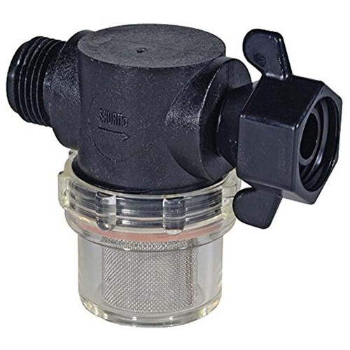 by Pentair Swivel Nut Strainer - 1/2' Pipe Inlet - Clear Bowl