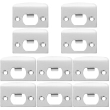 10PCS Door Strike Plate, Deadbolt Strike Plate, Stainless Steel Deadbolt Covers Door Reinforcement Kit