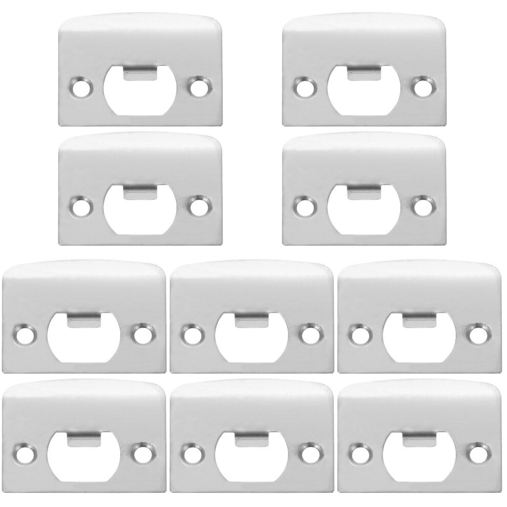 10Pcs Door Strike Plate, Deadbolt Strike Plate, Stainless Steel Deadbolt Covers Door Reinforcement Kit 6493810788062