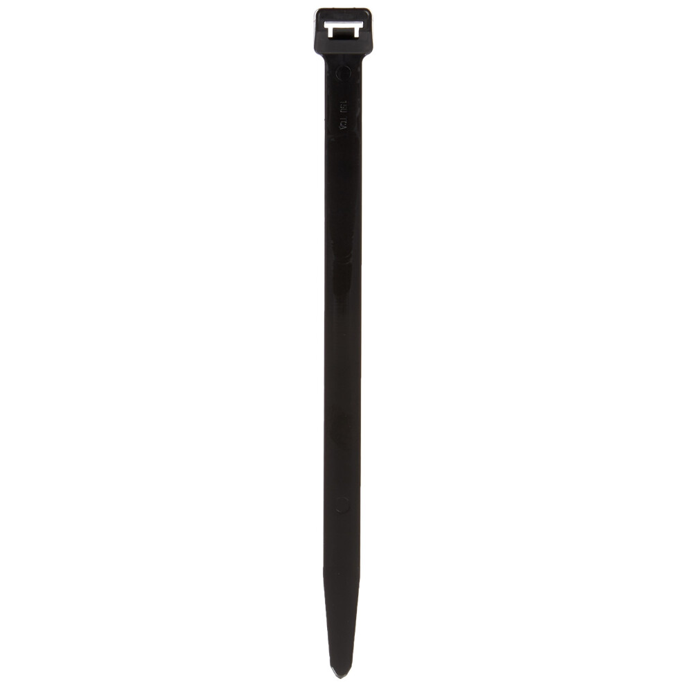 T255s0hirx2 Cable Tie, 8.9' Long, 250 Lb Tensile Strength, Pa66hirhsuv, Black (Pack Of 25) 6493810917356