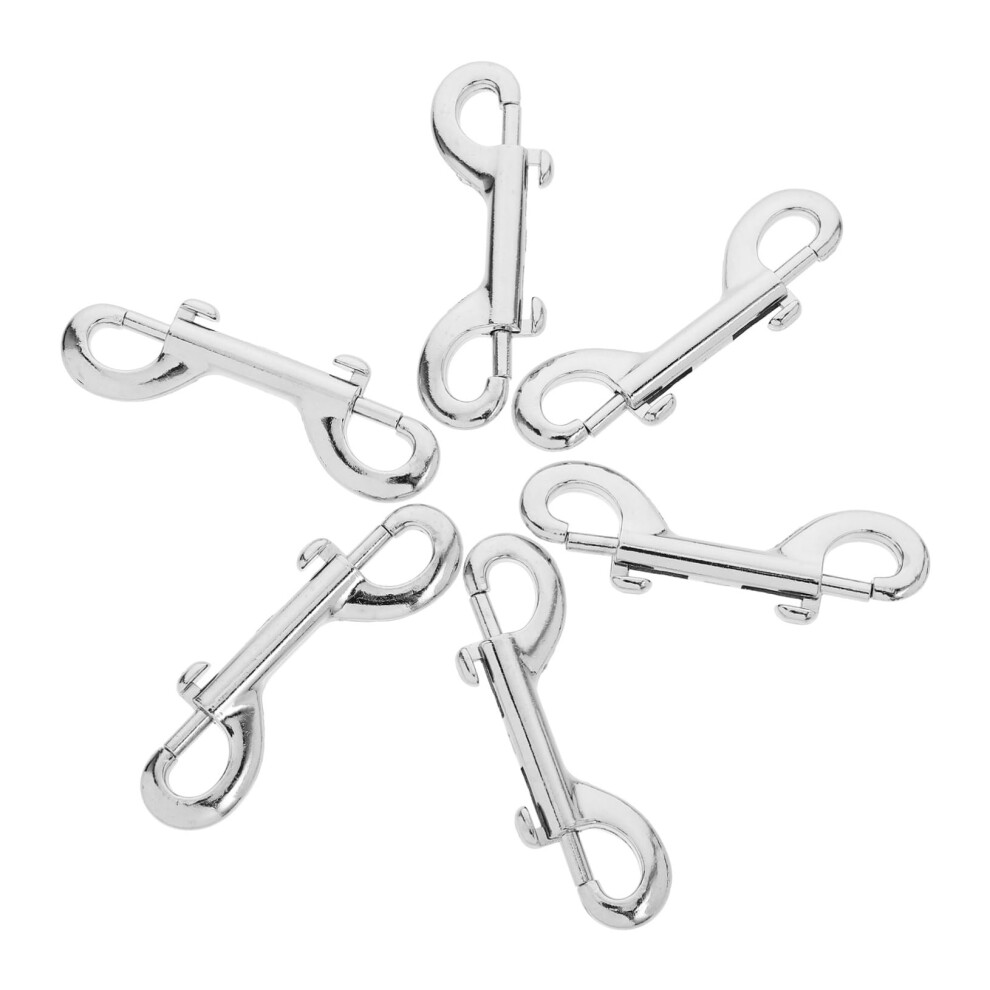 6Pcs Tow Buckle Hook Bolt Metal Diving Snap Hook Double Sided Clips Dog Leash Hooks 6493810917554