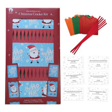 6 DIY Christmas Crackers Make Fill Your Own Cute Santa Design 30cm