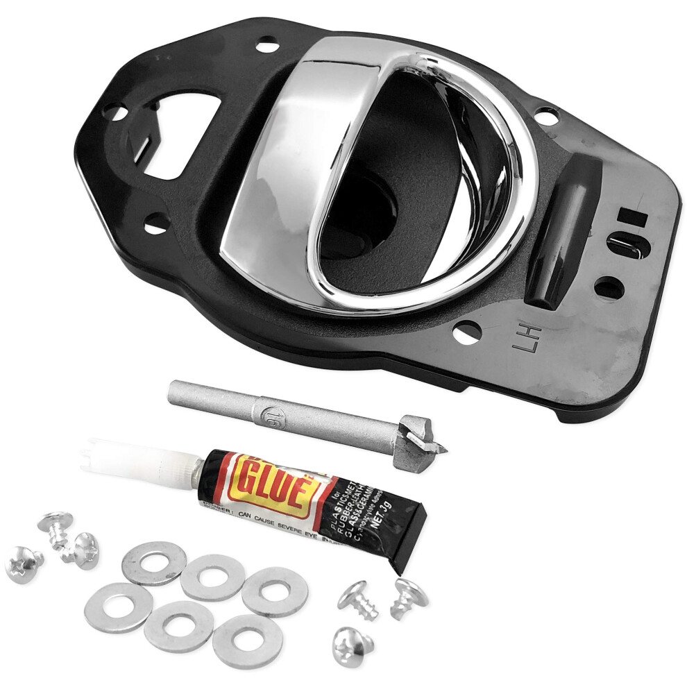Inner Door Handle Front/Rear Driver Left Side Compatible With 20062011 Chevy Hhr, Includes Hardware, 25812196, 80369 6493810789212