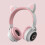Wireless Cat Ear Bluetooth Headset with Adjustable Band 4