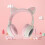 Wireless Cat Ear Bluetooth Headset with Adjustable Band 9