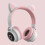 Wireless Cat Ear Bluetooth Headset with Adjustable Band 6