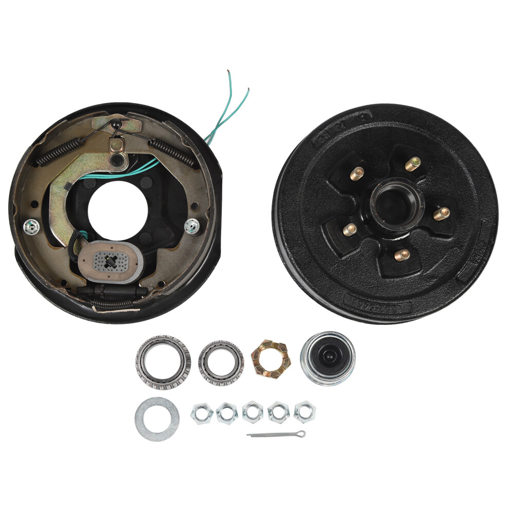 13Pcs Trailer Axle Brake Kit 5 On 4.5In Hub Drum 9121376815850