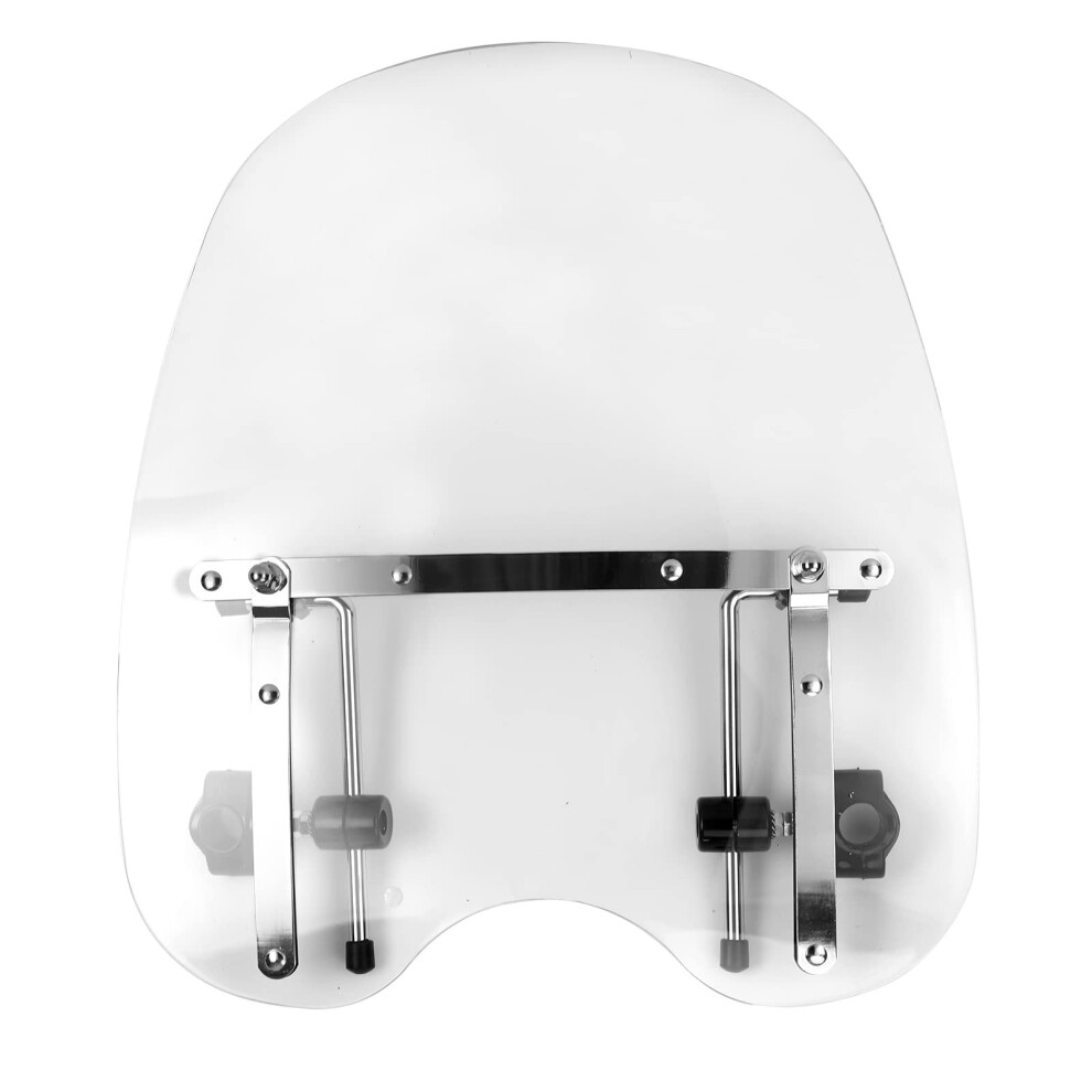 Large 18'X16' Windshield Windscreen (For 7/8', 1' Handlebars) For Harley Sportster Dyna 6493810790393
